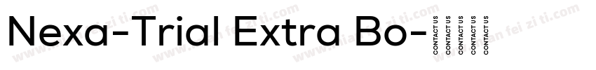 Nexa-Trial Extra Bo字体转换